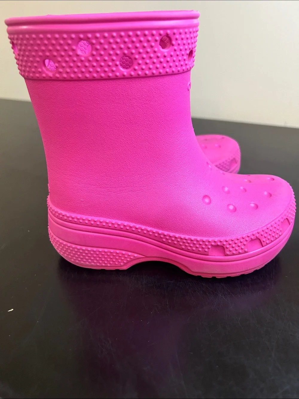 CROCS Kids Hot Pink Rain Boots 9